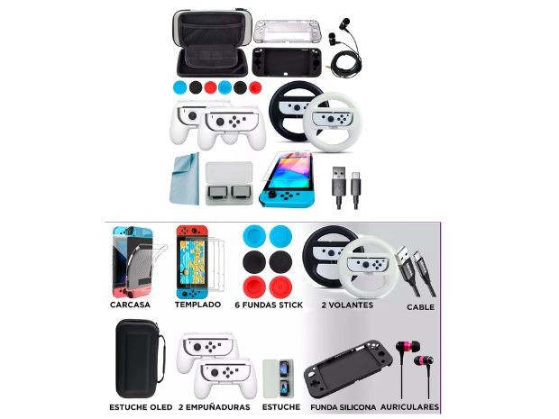 &u+ NINTENDO SWITCH CASE SET 16 EN 1 OLED (113)